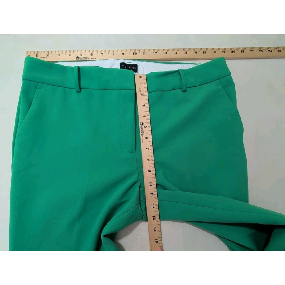 Talbots Hampshire Ankle Pant Womens 16 Green Business Casual Polished Capsule - Picture 7 of 8